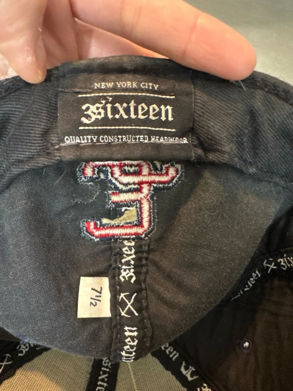 3sixteen Gray Wool Cap with Red & Yellow Pickaxe Embroidery